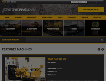 Tablet Screenshot of petersonused.com